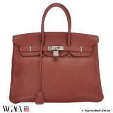 Hermes Birkin 35  Rouge Ventienne (Maroon) Clemence, Pre-owned