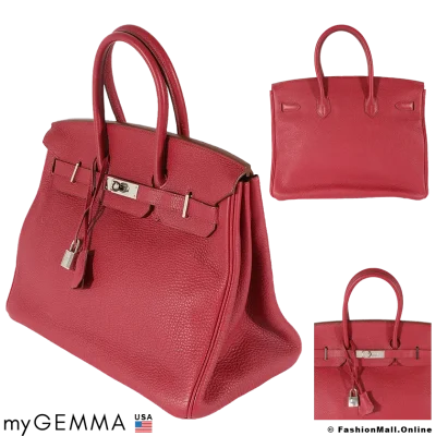 HERMES Birkin 35 Rubis Togo, Pre-owned