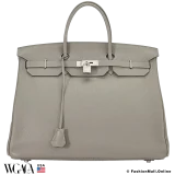 Hermes Birkin 40 Gris Meyer Togo, Pre-owned