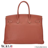 Eclat Birkin 30 Sanguine and White Clemence, Pre-owned