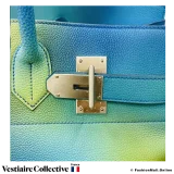 Hermes Birkin HAC 40 Cosmos, Blue and Yellow Evercolor, New Open Box