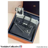 Hermes Birkin 25 The Rock, Black Veau Volupto, New Open Box