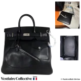 HERMES Haut a Courroies Weekend bag, Black Evercolor, New Condition
