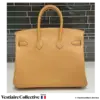 HERMES Birkin In & Out 25, Biscuit Swift, New Condition