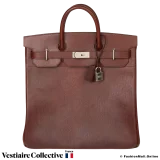 HERMES Birkin HAC 40 Brown Volynka Russian Tote, Pre-Owned