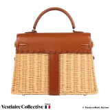 HERMES Kelly Picnic 35 Gold, Pre-Owned