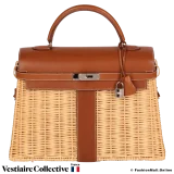 HERMES Kelly Picnic 35 Gold, Pre-Owned