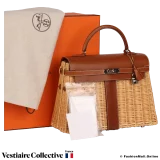 HERMES Kelly Picnic 35 Gold, Pre-Owned