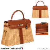 HERMES Kelly Picnic 35 Gold, Pre-Owned