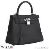 Hermes Kelly 25 Black Togo, Pre-owned