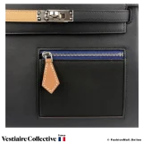 Hermes Kelly 25 Colormatic Blue, Caban Chai Black Gold Etoupe Swift, New Open Box