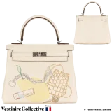 Hermes Kelly 25 In & Out Nata Swift, Pre-Owned