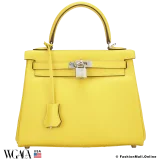 Hermes Kelly 25 Jaune De Naples Swift, Pre-owned