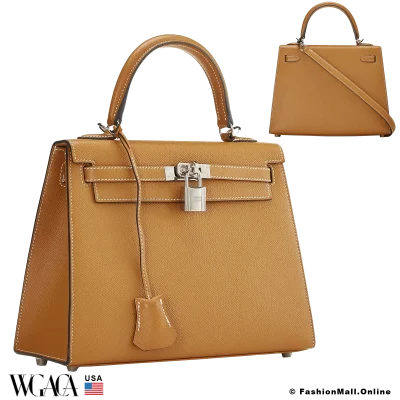 Hermes Kelly 25 Sellier Natural Color (gold) Chamonix, Pre-owned