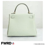 HERMES Kelly 25 Togo Vert Fizz, Like New