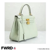 HERMES Kelly 25 Togo Vert Fizz, Like New