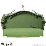 Hermes Kelly 25 Vert Yucca Swift, Pre-owned, Like New