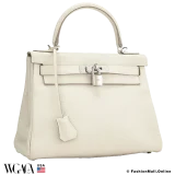 Hermes Kelly 28 Craie Clemence, Pre-owned