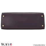 Hermes Kelly 32 Raisin Box Calf, Pre-Owned