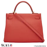 Hermes Kelly 32 Rouge Tomate Togo, Pre-owned