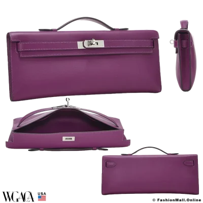 HERMES Kelly Cut Anemone in Swift, Pre-owned