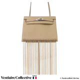 Hermes Kelly Danse Anate Fringe Beige Marfa, New Open Box, Seller from France