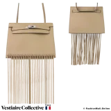 Hermes Kelly Danse Anate Fringe Beige Marfa, New Open Box, Seller from France