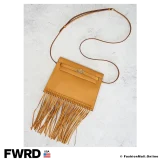 Hermes Kelly Danse Anate Fringe Sesame in Calfskin, Like New