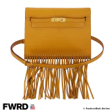 Hermes Kelly Danse Anate Fringe Sesame in Calfskin, Like New