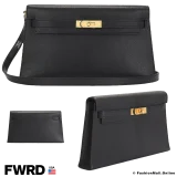 HERMES Kelly Elan Noir (Black) Chevre, Pre-owned, Like New