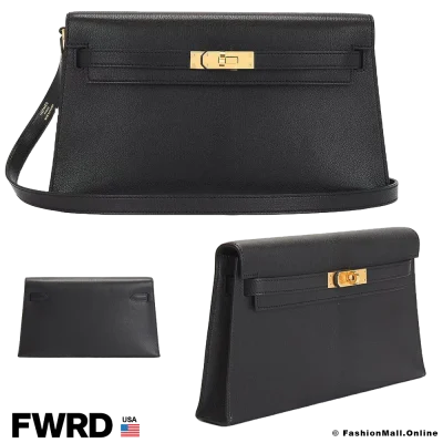 HERMES Kelly Elan Noir (Black) Chevre, Pre-owned, Like New