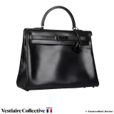 Hermes Kelly So Black 35, Pre-owned