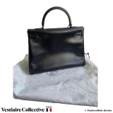 Hermes Kelly So Black 35, Pre-owned