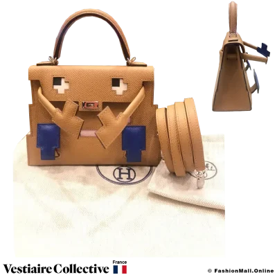 Hermes Kelly Idole (Kelly Doll), Biscuit, New Open Box