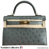 Hermes Mini Kelly II Sellier Vert Amande Ostrich, New Open Box