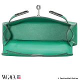 Hermes Mini Kelly II Sellier Menthe Chevre Mysore, Pre-owned