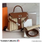 HERMES Mini Kelly Picnic 20 Gold (Fauve), in New Condition