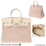 Hermes Grizzly Birkin 25, Nata & Glycine, Pre-Owned