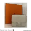 HERMES Constance Mini 18 Bag Grey Ostrich, Like New
