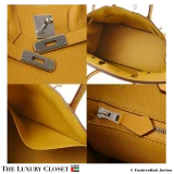 HERMES Birkin 30 Yellow Togo, Like New