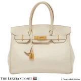 HERMES Birkin 30 Craie Epsom, Pre-Owned