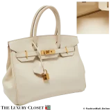 HERMES Birkin 30 Craie Epsom, Pre-Owned