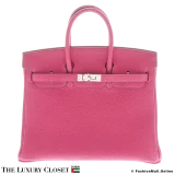 HERMES Birkin 25 Pink Togo, Pre-owned