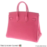 HERMES Birkin 25 Pink Togo, Pre-owned