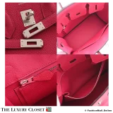 HERMES Birkin 25 Pink Togo, Pre-owned