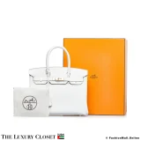 HERMES Birkin 30 White Togo, Pre-Owned