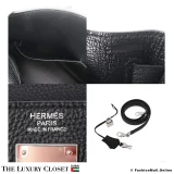 HERMES Kelly 32 Black Togo, Pre-Owned