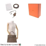 HERMES Kelly 28 Etoupe Togo, Pre-Owned