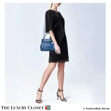 HERMES Kelly 25 Bleu Saphir Swift, Pre-Owned