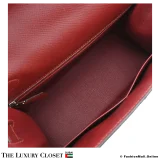 HERMES Kelly 28 Sellier Rouge H Epsom, Pre-Owned